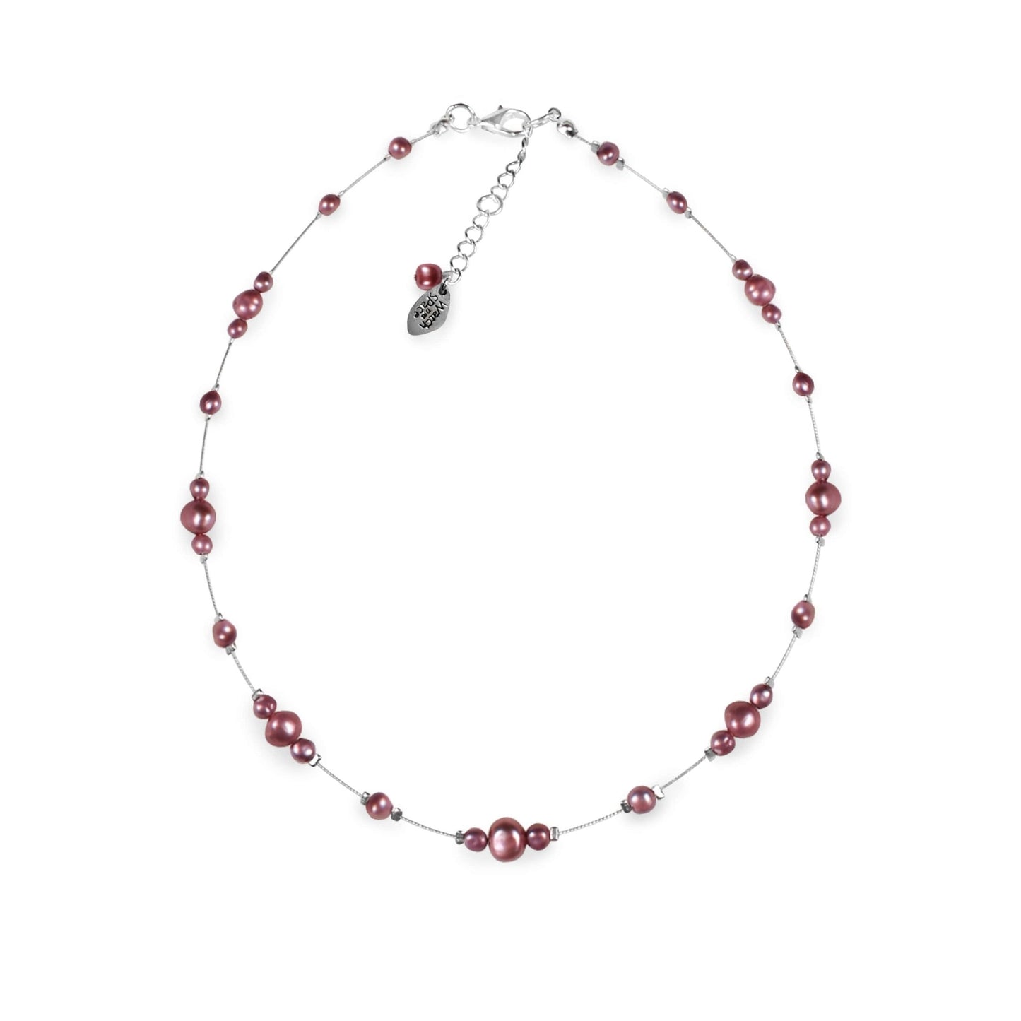 Rose Freshwater Pearl Nugget Cluster Necklace | The Jewellery Stop