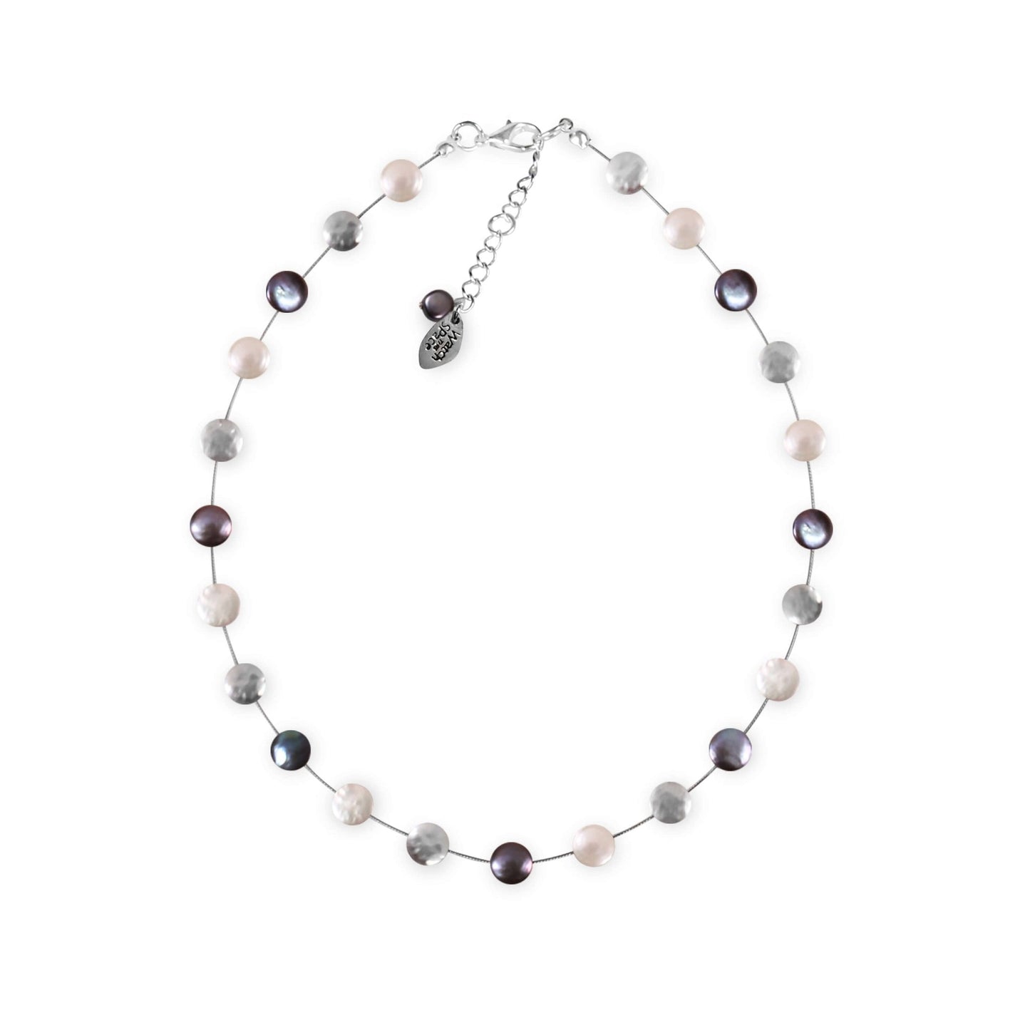 Cool Mix Freshwater Coin Pearl Necklace | The Jewellery Stop