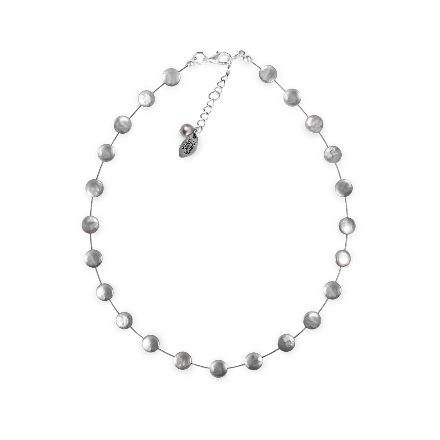Silver Freshwater Coin Pearl Necklace | The Jewellery Stop