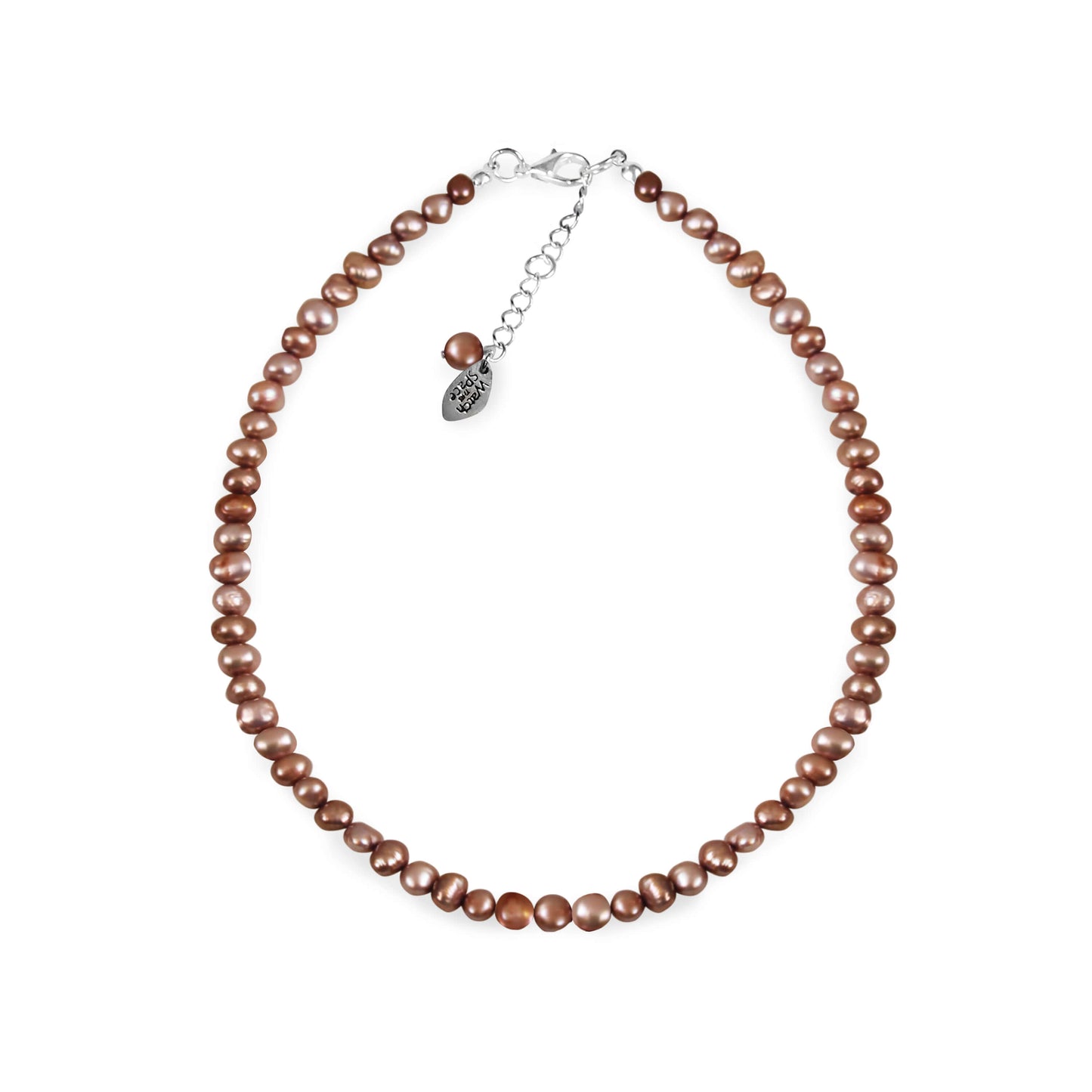 Champagne Classic Freshwater 7mm Baroque Nugget Pearl Necklace | The Jewellery Stop