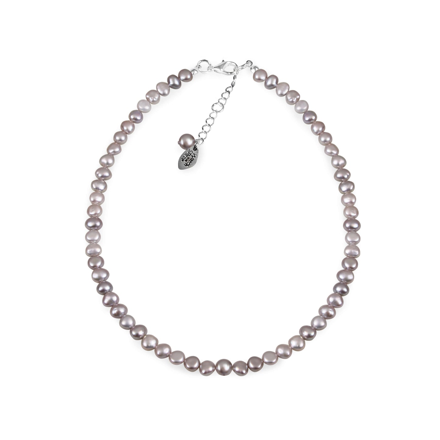 Silver Classic Freshwater 7mm Baroque Nugget Pearl Necklace