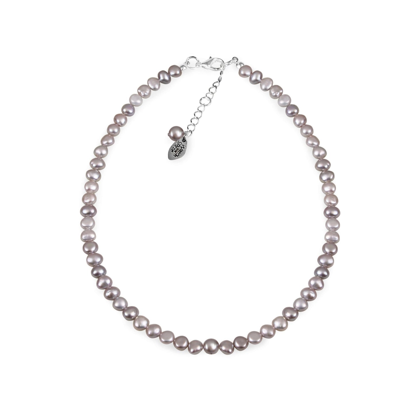Silver Classic Freshwater 7mm Baroque Nugget Pearl Necklace | The Jewellery Stop