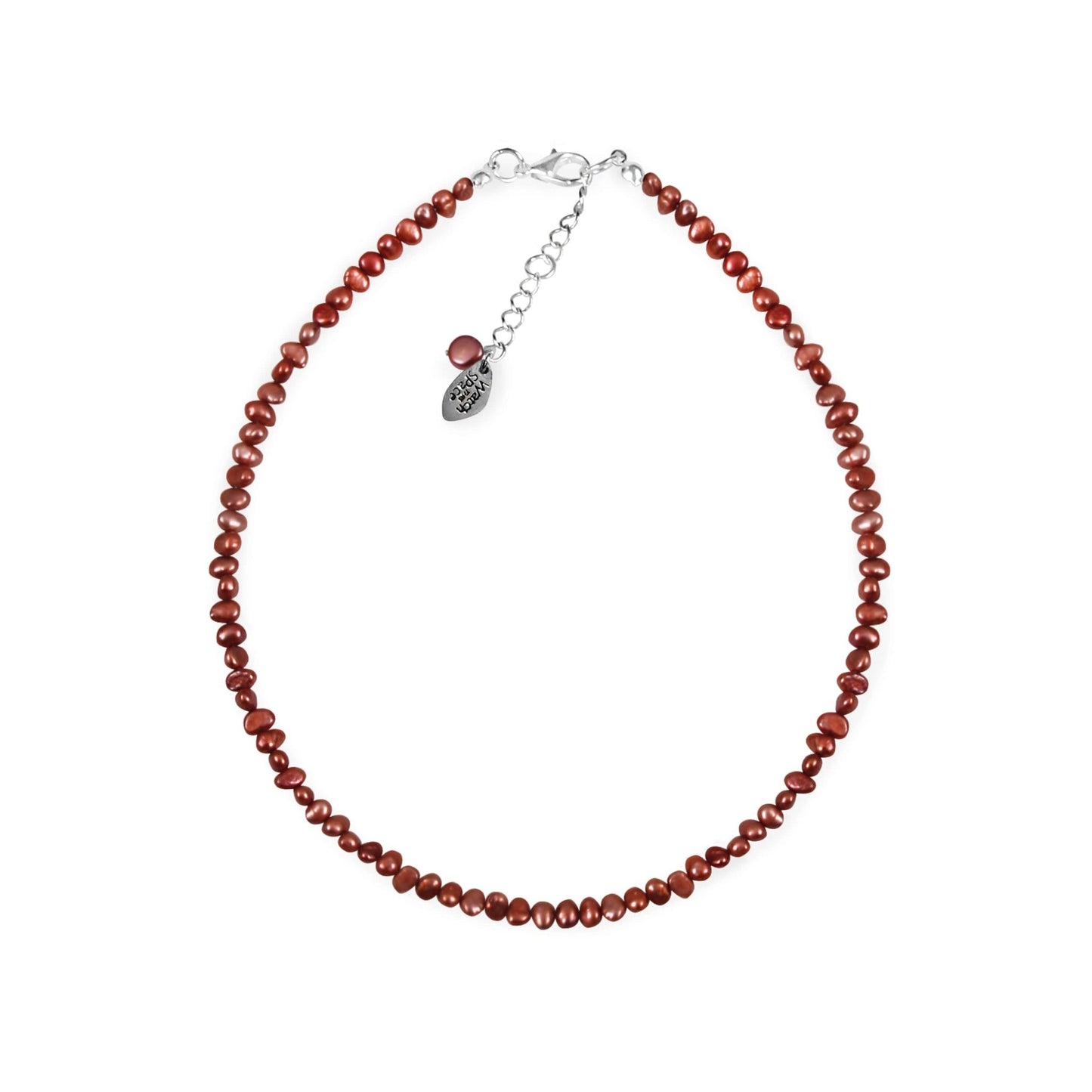 Copper Classic Freshwater 6mm Baroque Nugget Pearl Necklace | The Jewellery Stop