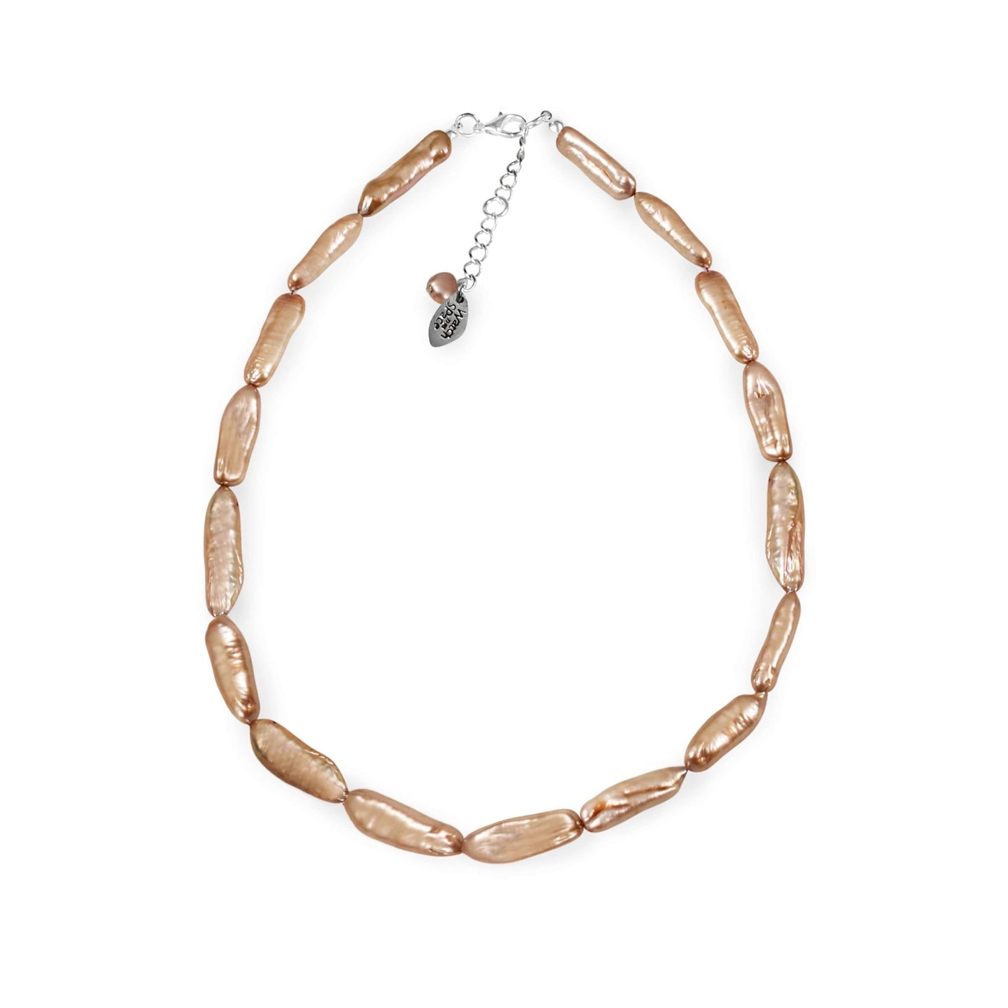 Champagne Classic Freshwater Biwa Pearl Necklace | The Jewellery Stop