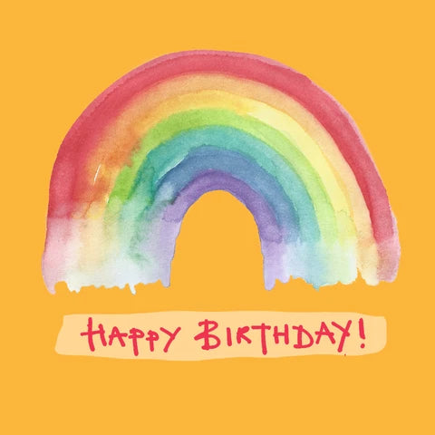 Rainbow Happy Birthday Card | The Jewellery Stop
