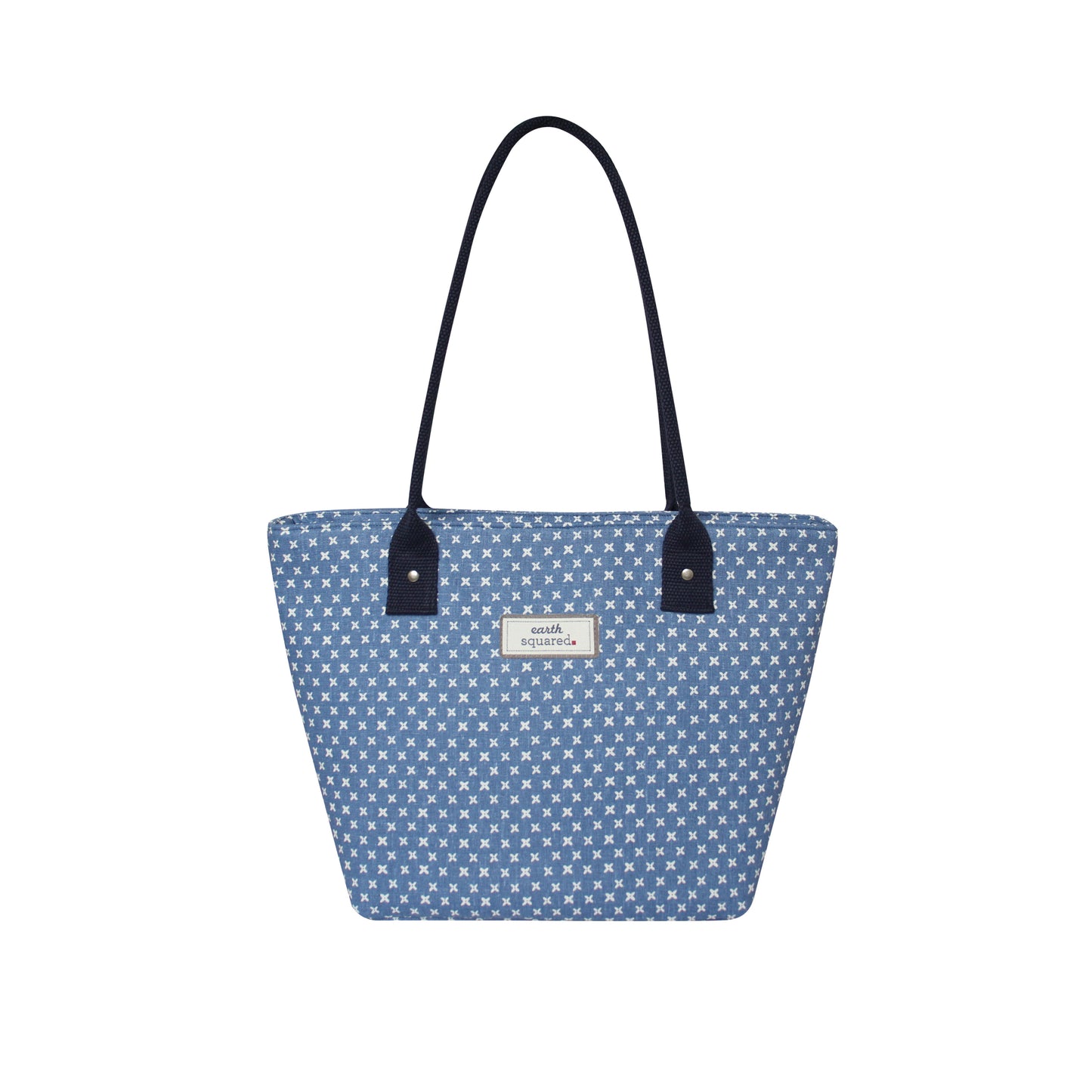 Blue/White Spring Linen Tote Bag | The Jewellery Stop