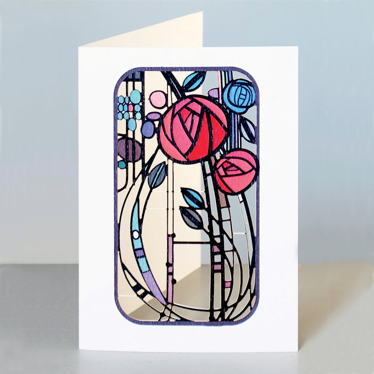 Abstract Roses Greeting Card | The Jewellery Stop