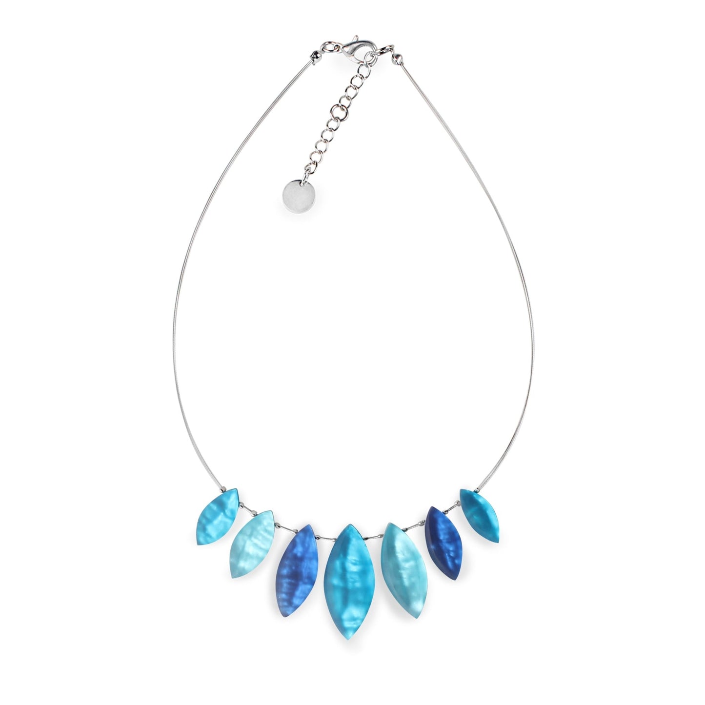 Turquoise Aztec Petal Matte Necklace | The Jewellery Stop