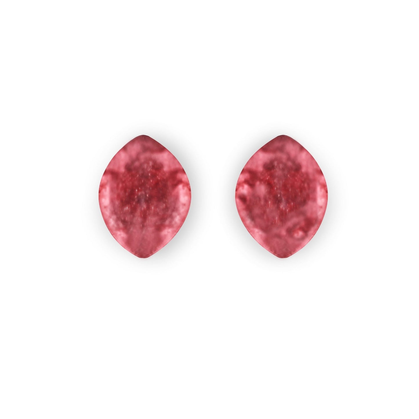 Coral Aztec Petal Matte Clip Earrings | The Jewellery Stop