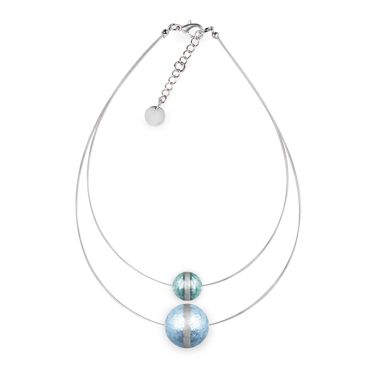 Fjord Aluminium Balls Shiny Double Pendant | The Jewellery Stop
