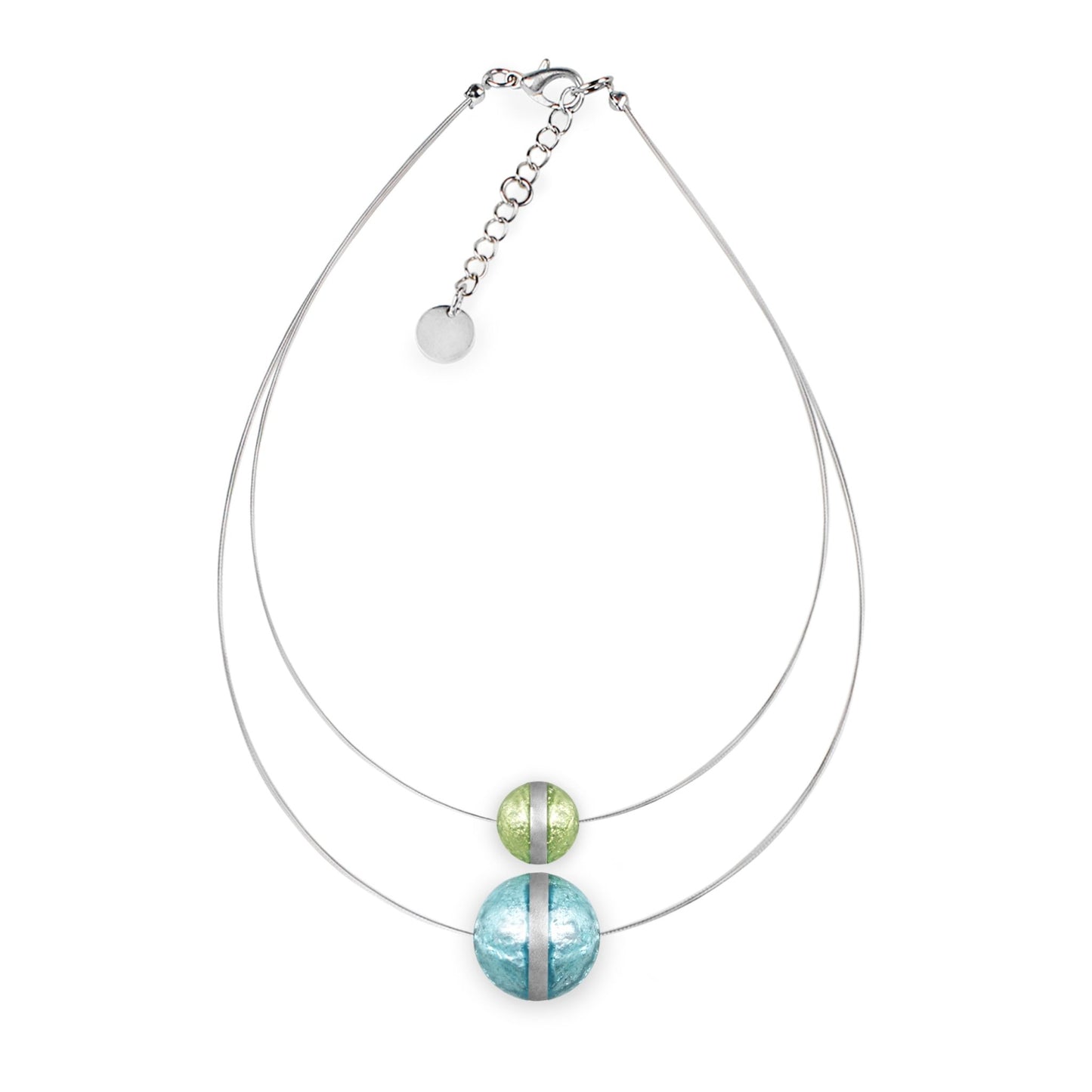 Orchard Aluminium Balls Shiny Double Pendant | The Jewellery Stop