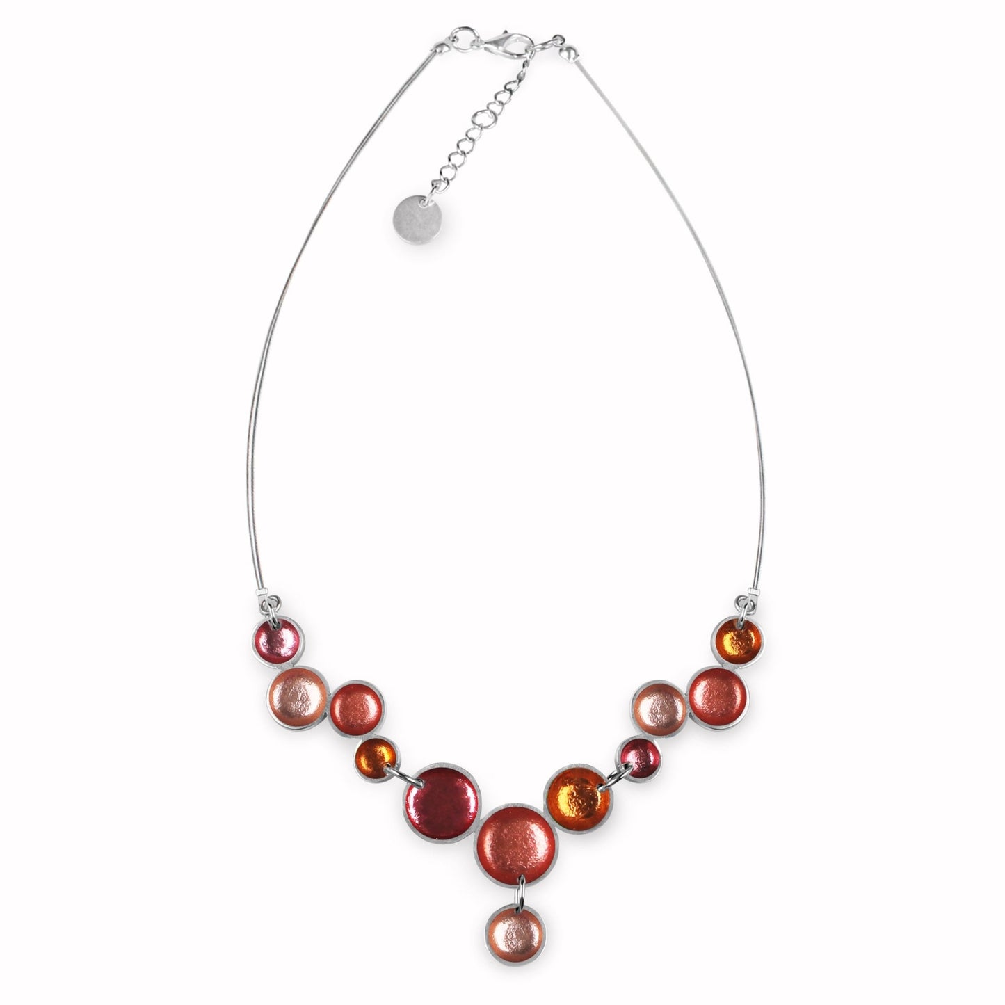 Coral Bubble Extravaganza Shiny Necklace | The Jewellery Stop