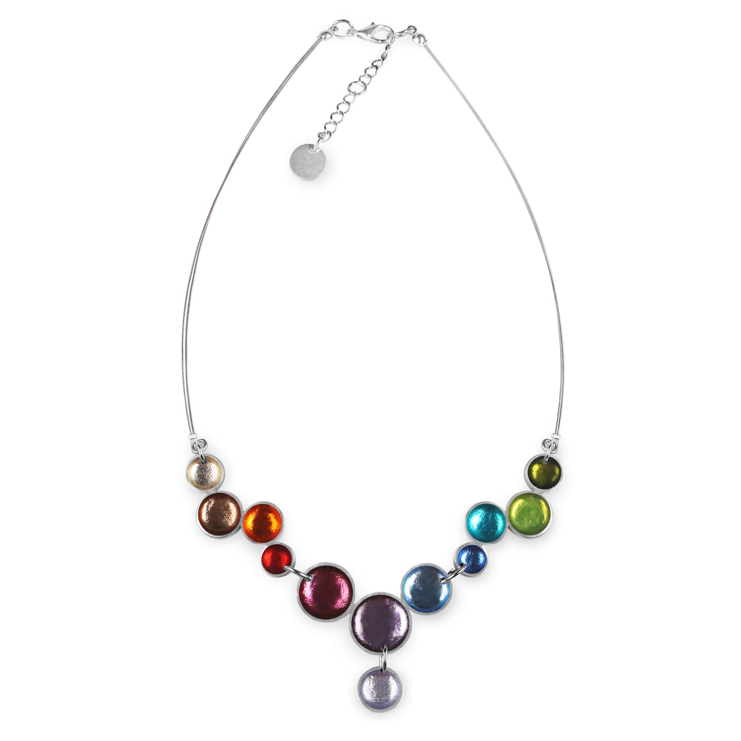 Rainbow Bubble Extravaganza Shiny Necklace | The Jewellery Stop