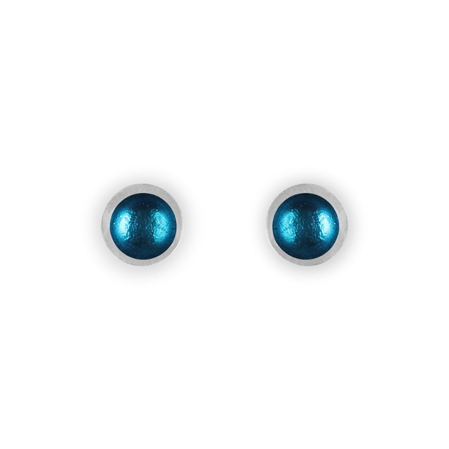 Turquoise Bubble Extravaganza Shiny Small Stud Earrings | The Jewellery Stop