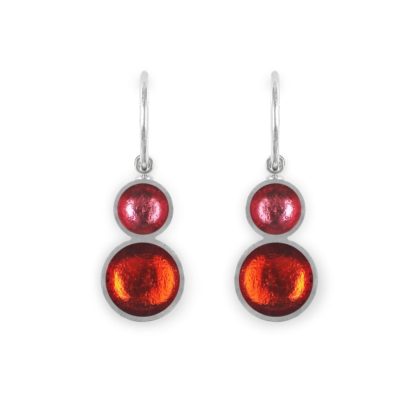 Maple Bubble Extravaganza Shiny Double drop Creole Earrings | The Jewellery Stop