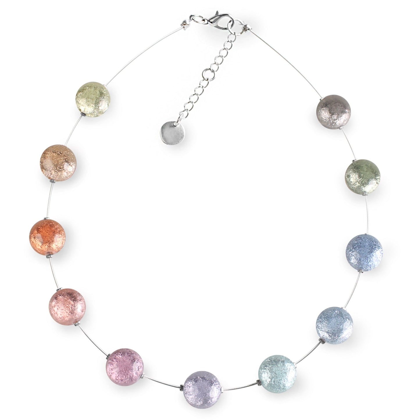 Pastels Cabouchon Shiny Necklace | The Jewellery Stop