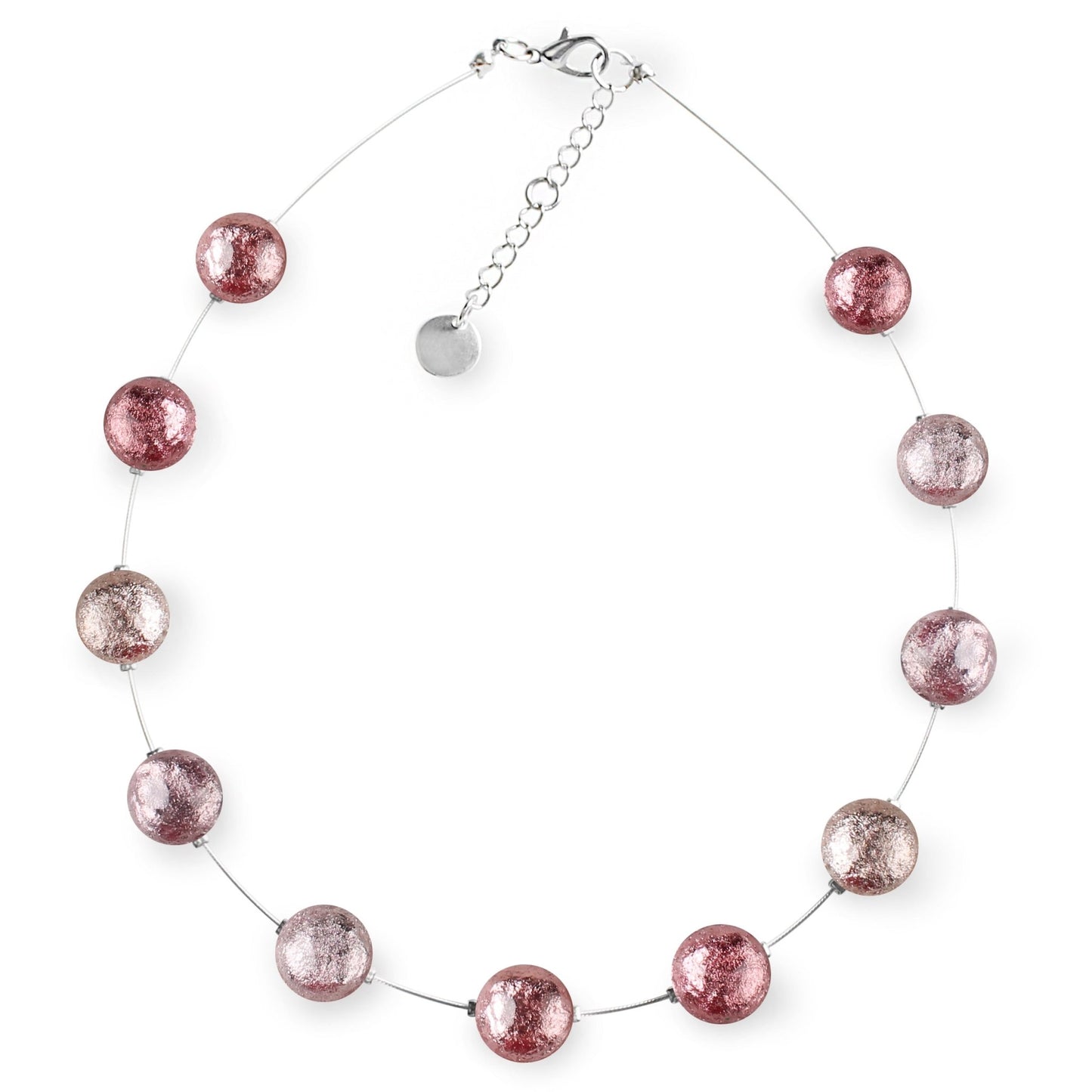 Rose Cabouchon Shiny Necklace | The Jewellery Stop
