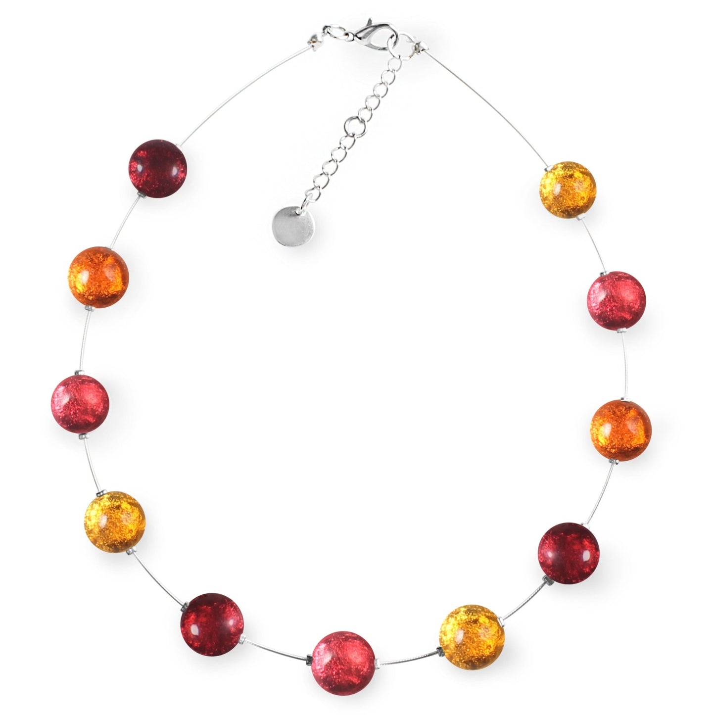 Sangria Cabouchon Shiny Necklace | The Jewellery Stop