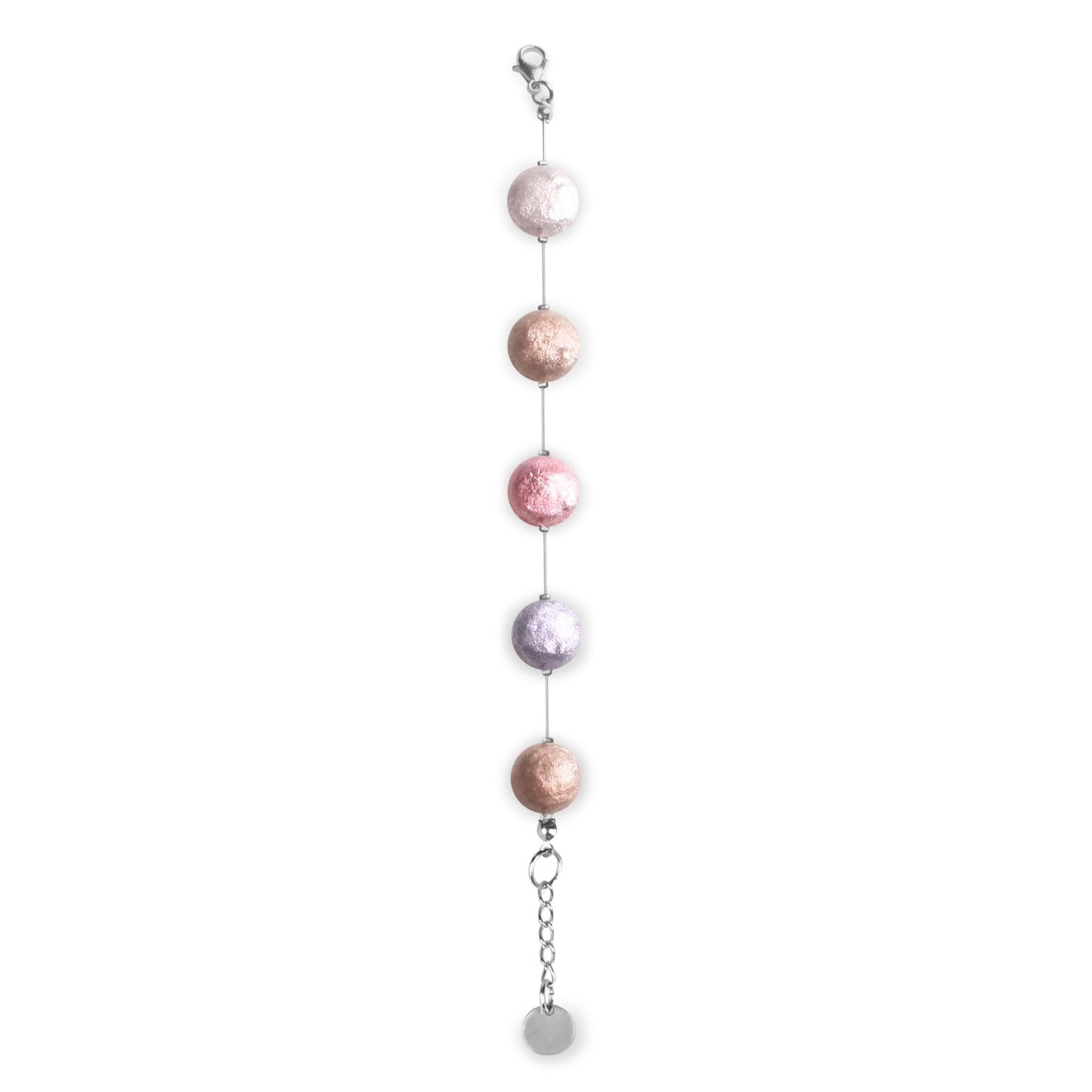 Blush Cabouchon Shiny Bracelet | The Jewellery Stop