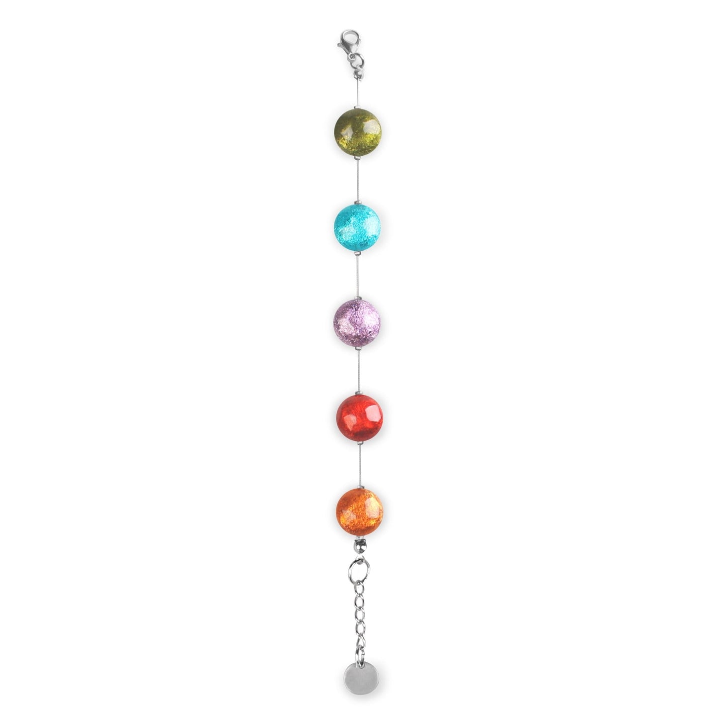 Rainbow Cabouchon Shiny Bracelet | The Jewellery Stop