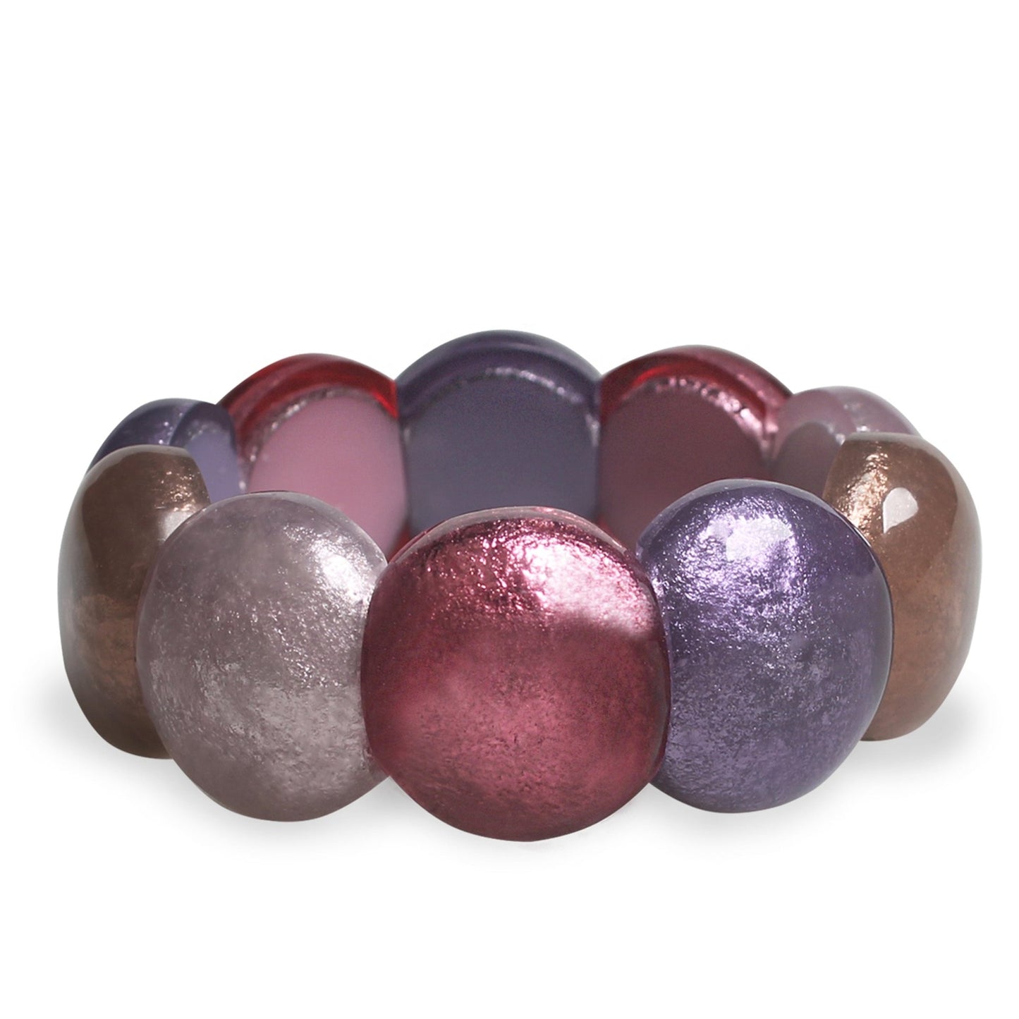 Blush Cabouchon Shiny Bangle | The Jewellery Stop