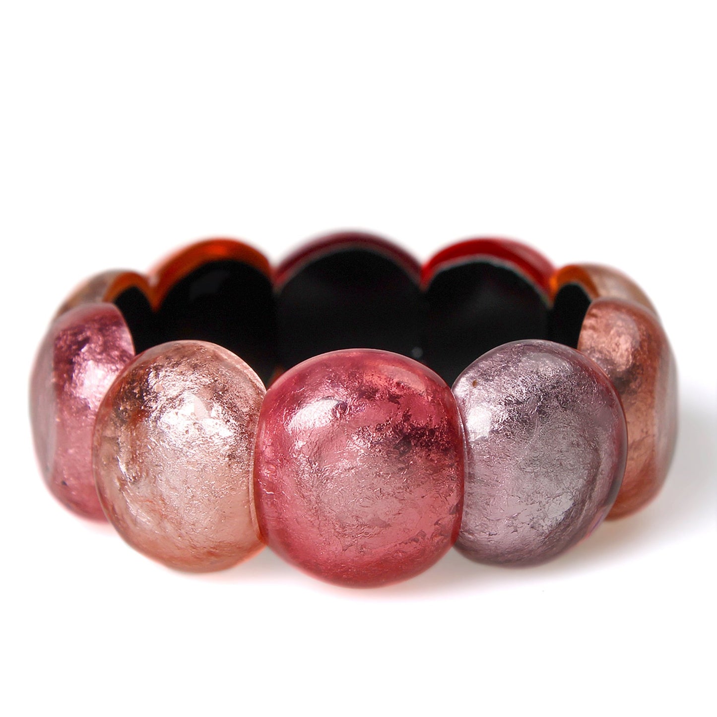 Rose Cabouchon Shiny Bangle | The Jewellery Stop