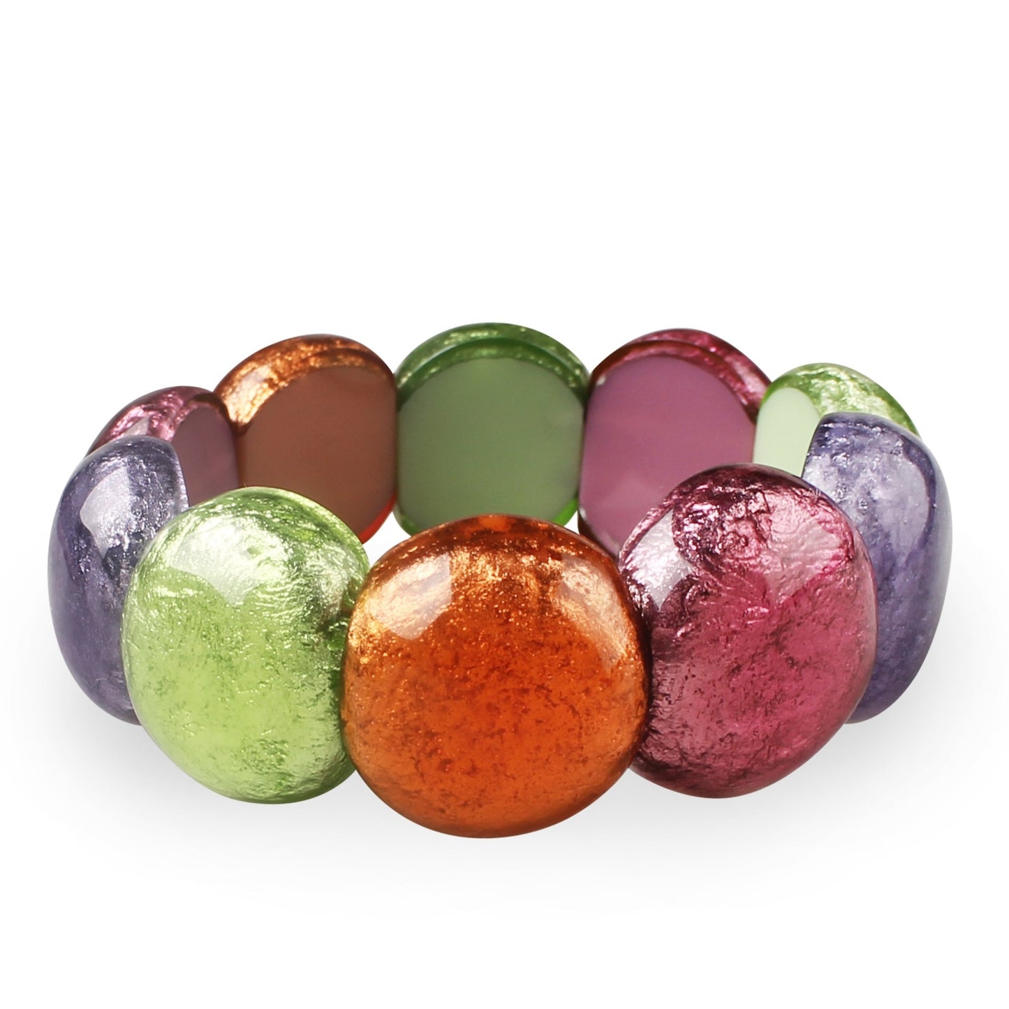 Sherbet Cabouchon Shiny Bangle | The Jewellery Stop