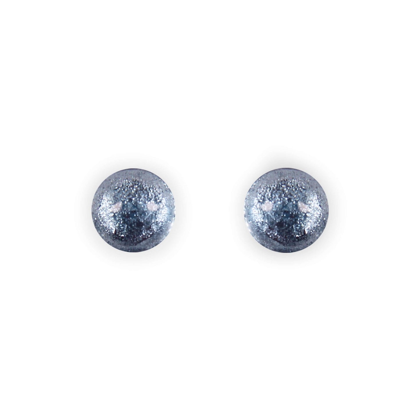 Arctic Cabouchon Shiny Small Stud Earrings | The Jewellery Stop