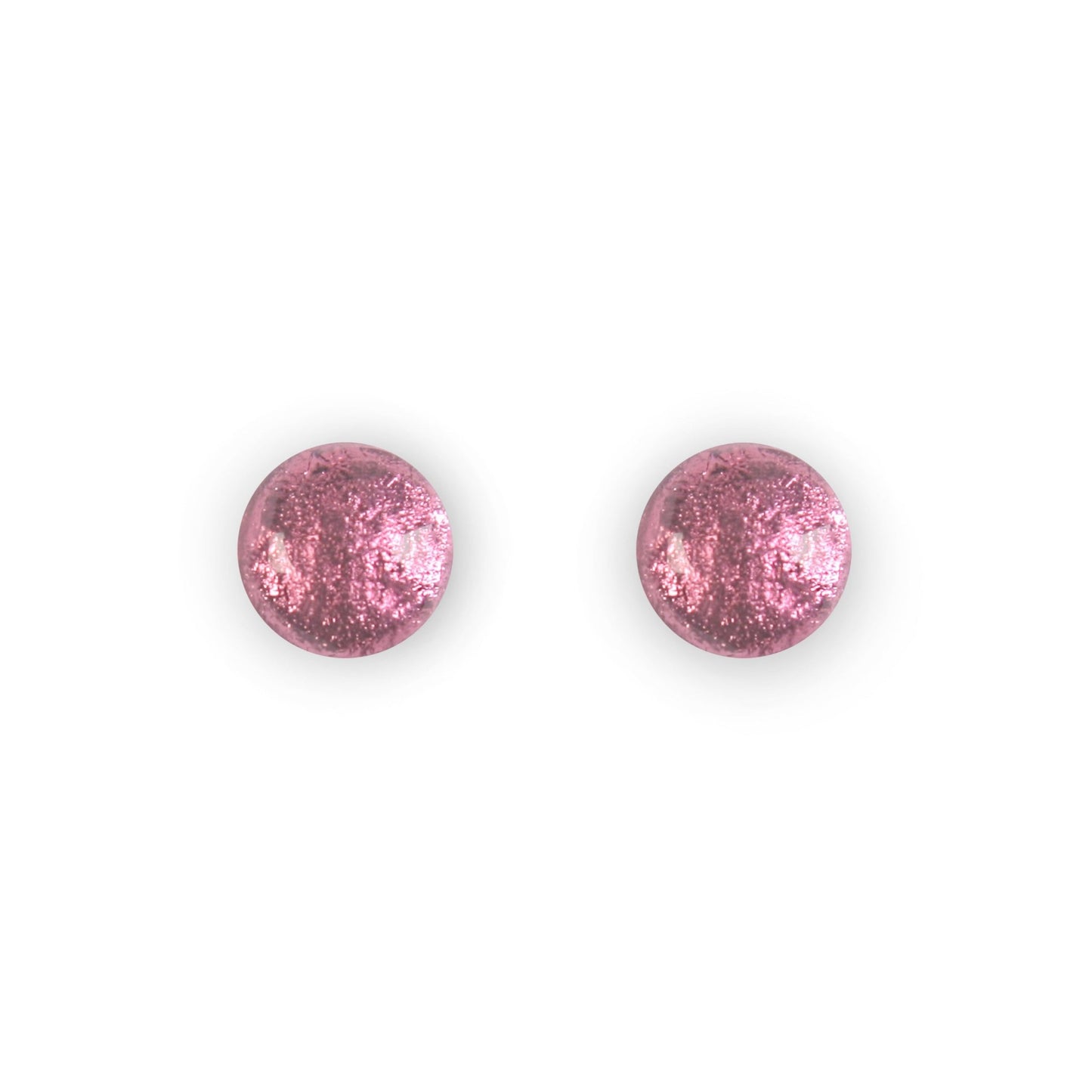 Blackberry Cabouchon Shiny Small Stud Earrings | The Jewellery Stop