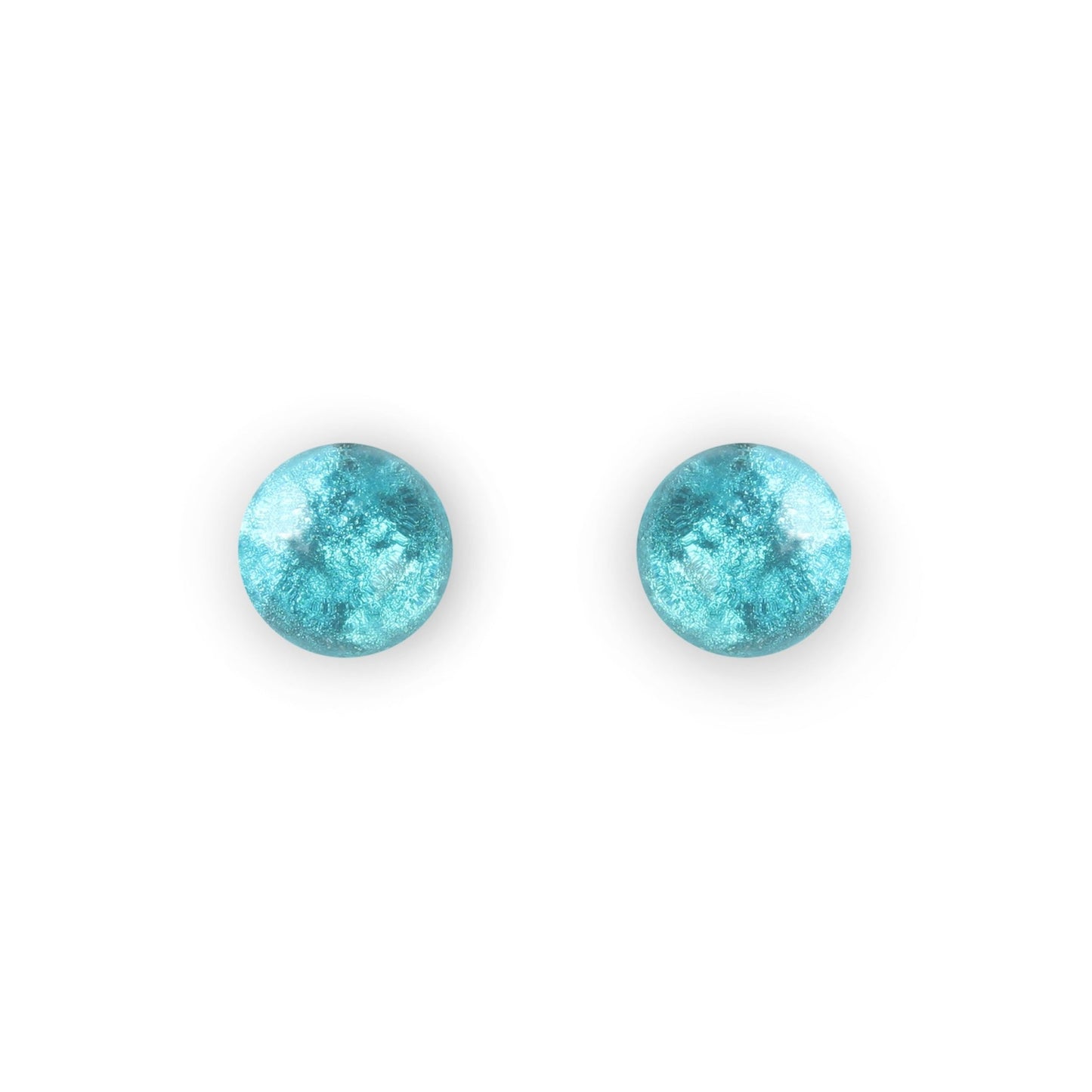 Caribbean Cabouchon Shiny Small Stud Earrings | The Jewellery Stop