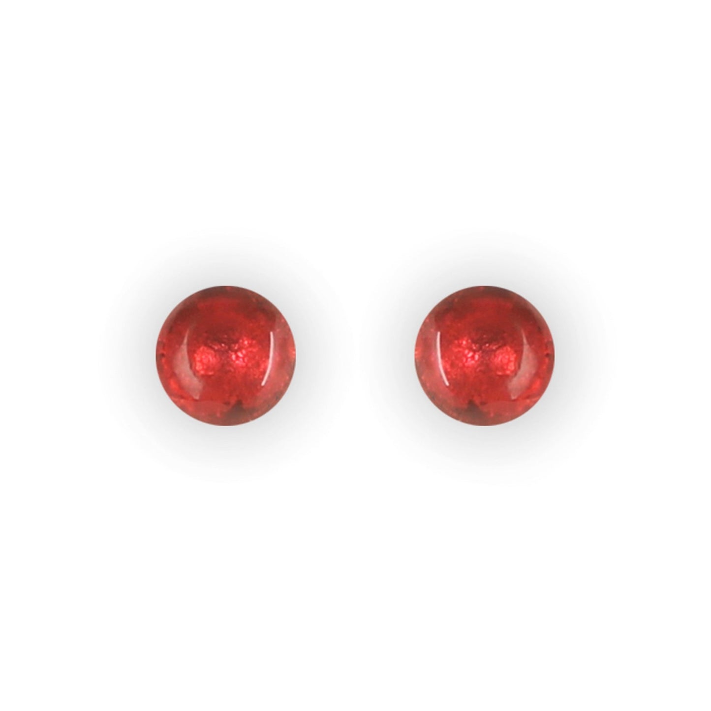 Chilli Cabouchon Shiny Small Stud Earrings | The Jewellery Stop