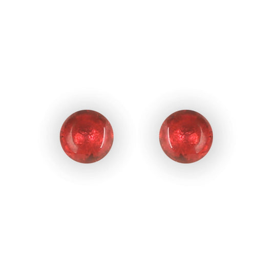 Chilli Cabouchon Shiny Small Stud Earrings | The Jewellery Stop