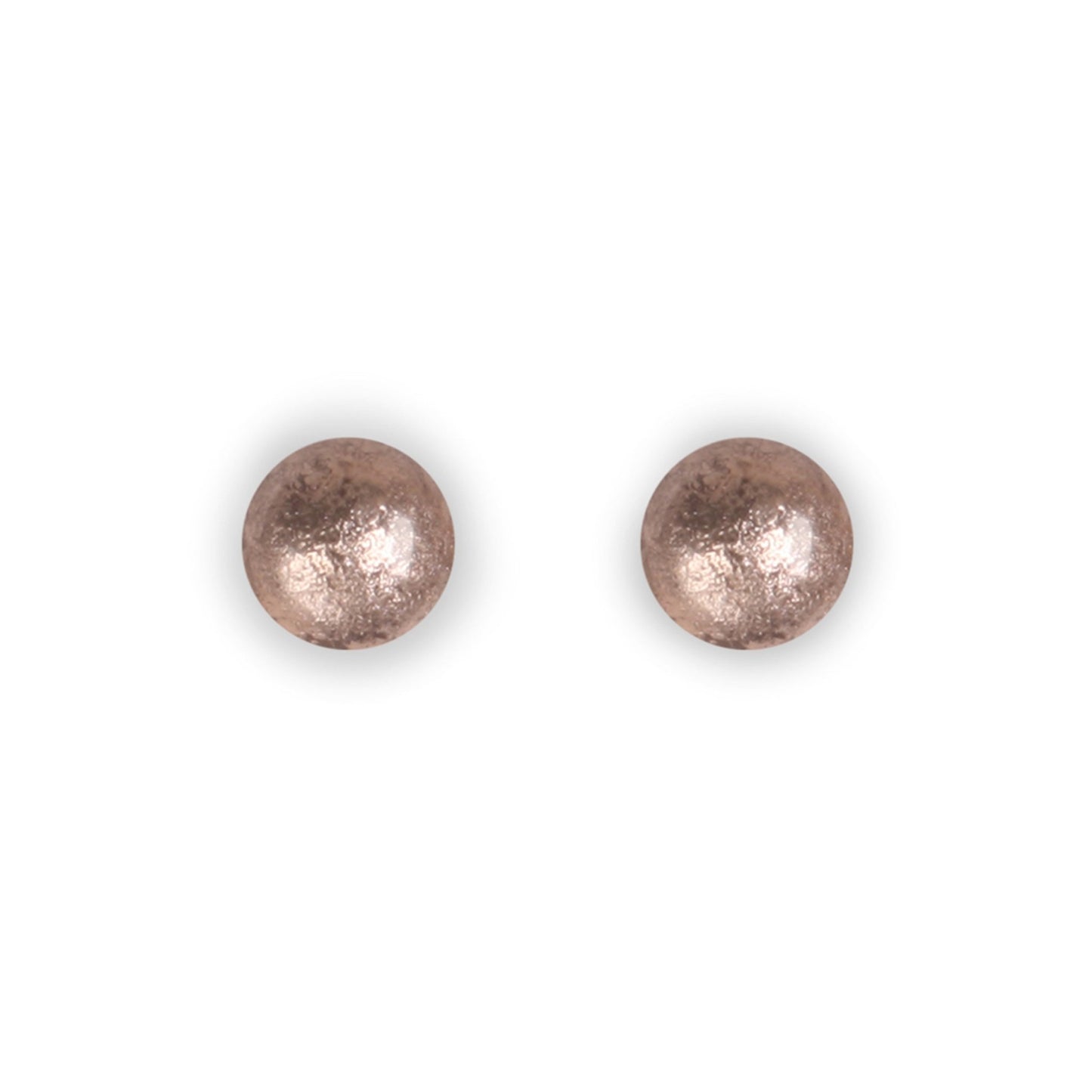 Mink Cabouchon Shiny Small Stud Earrings | The Jewellery Stop