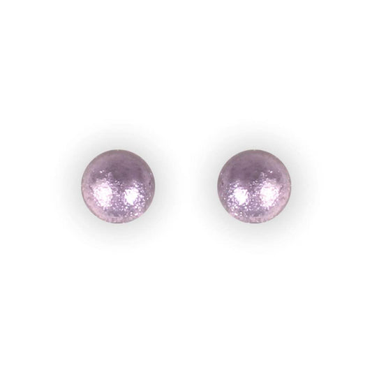 Pastels Cabouchon Shiny Small Stud Earrings | The Jewellery Stop