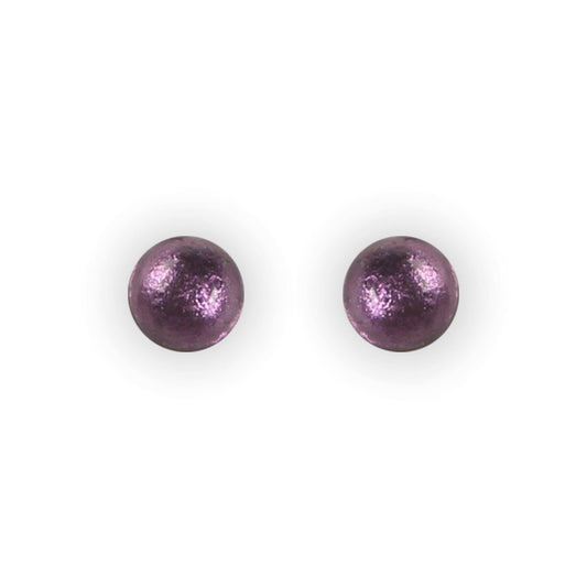 Peacock Cabouchon Shiny Small Stud Earrings | The Jewellery Stop