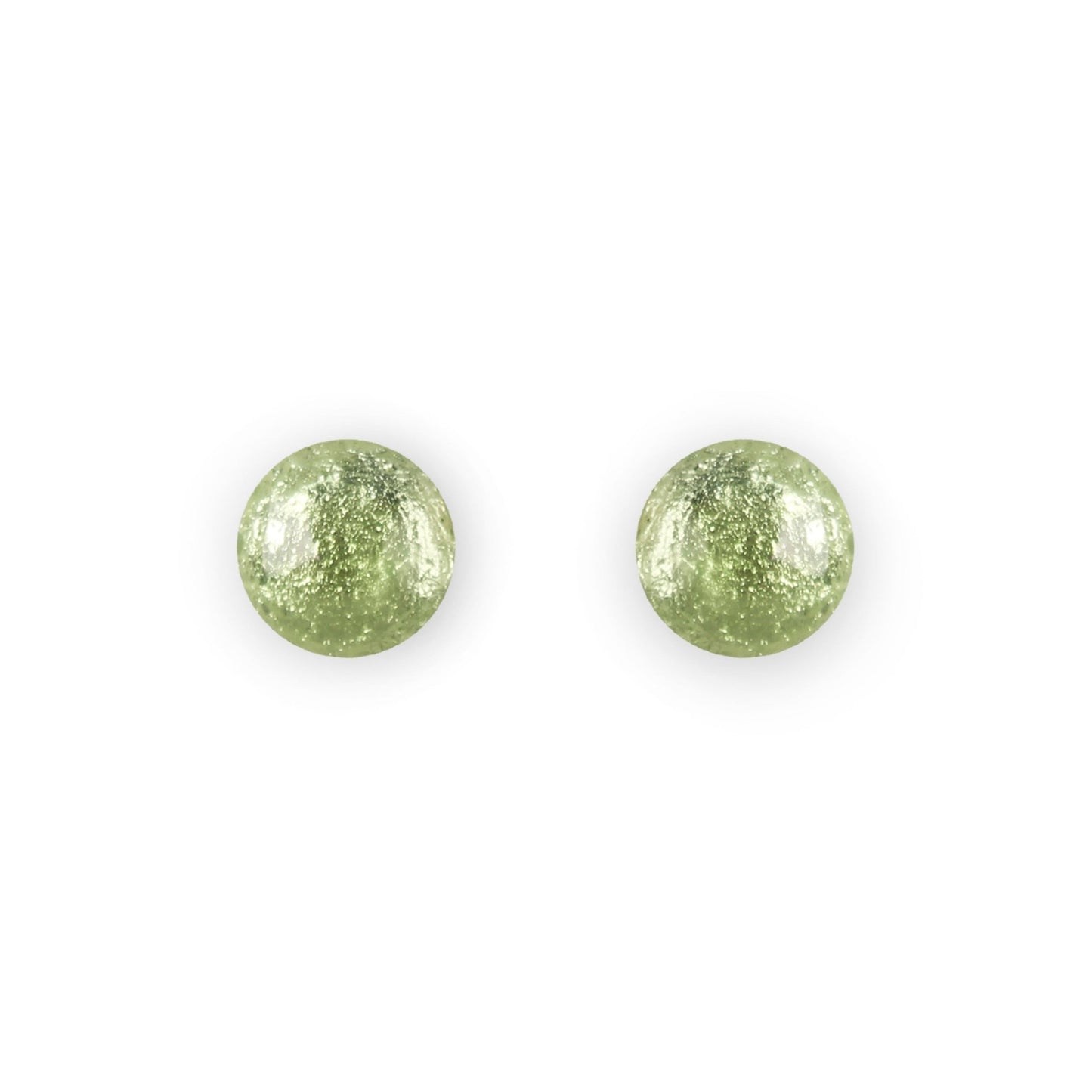 Sherbet Cabouchon Shiny Small Stud Earrings | The Jewellery Stop