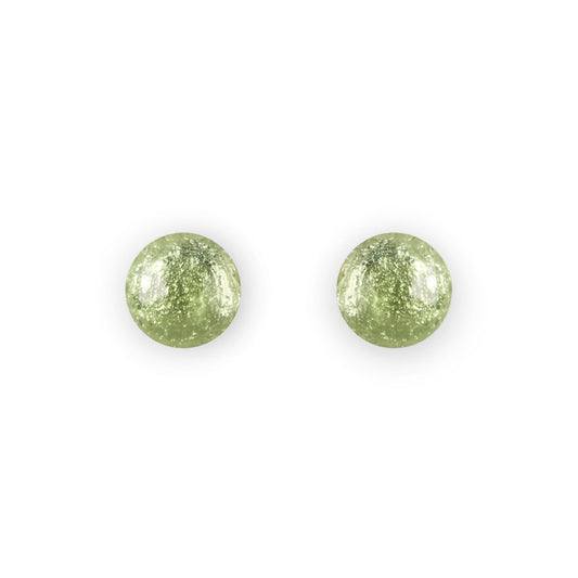Sherbet Cabouchon Shiny Small Stud Earrings | The Jewellery Stop