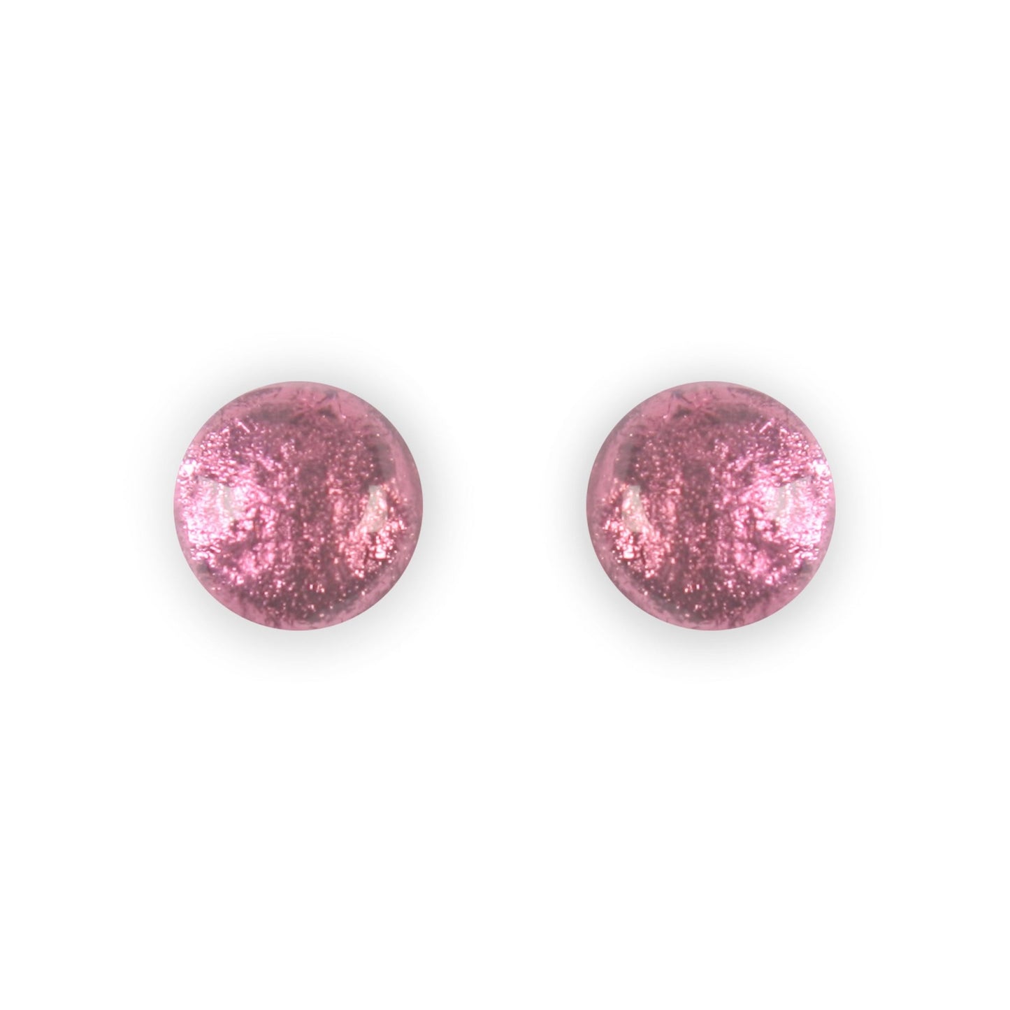 Blackberry Cabouchon Shiny Medium Stud Earrings | The Jewellery Stop