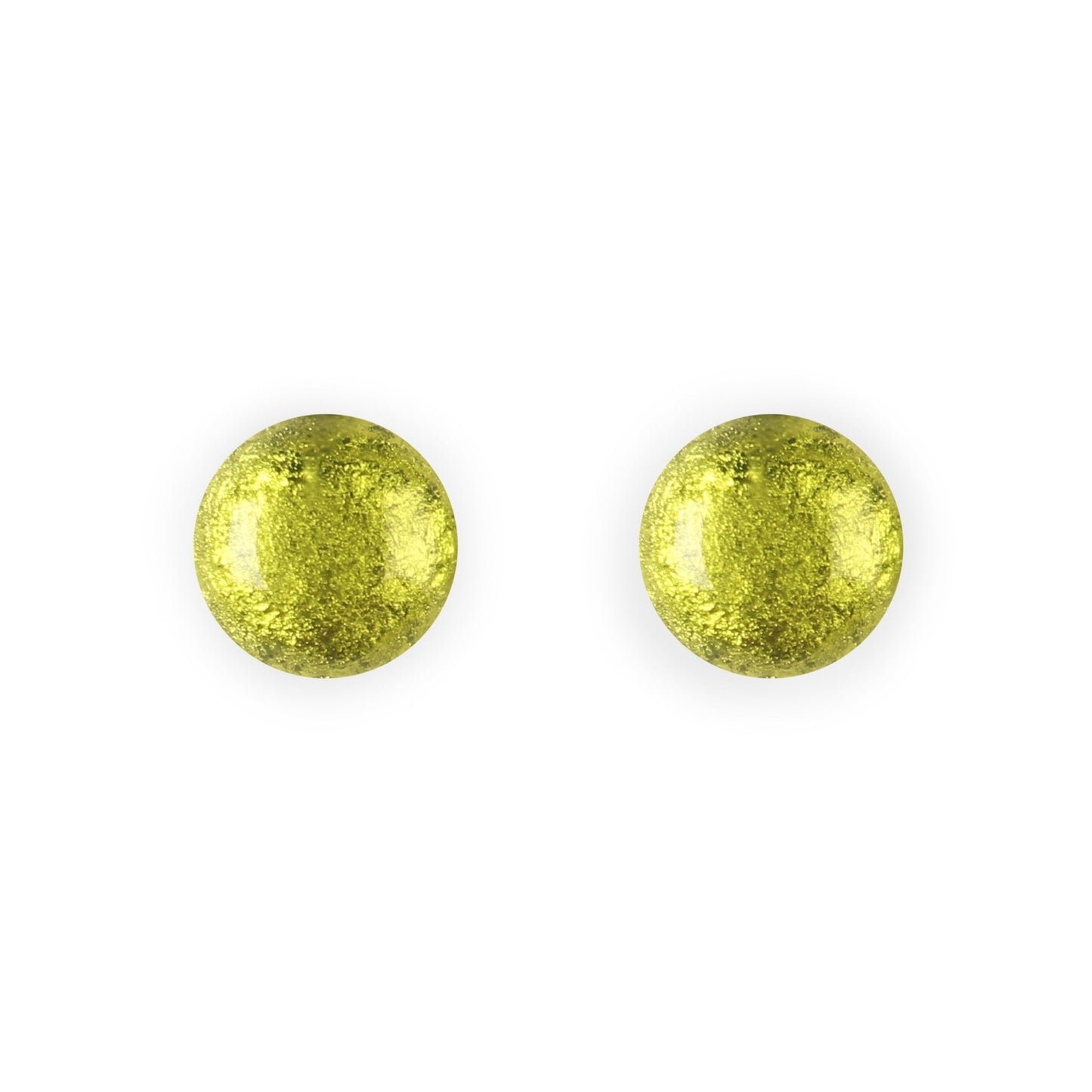 Citrus Cabouchon Shiny Medium Stud Earrings | The Jewellery Stop
