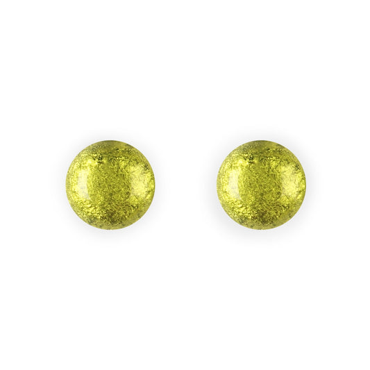 Citrus Cabouchon Shiny Medium Stud Earrings | The Jewellery Stop