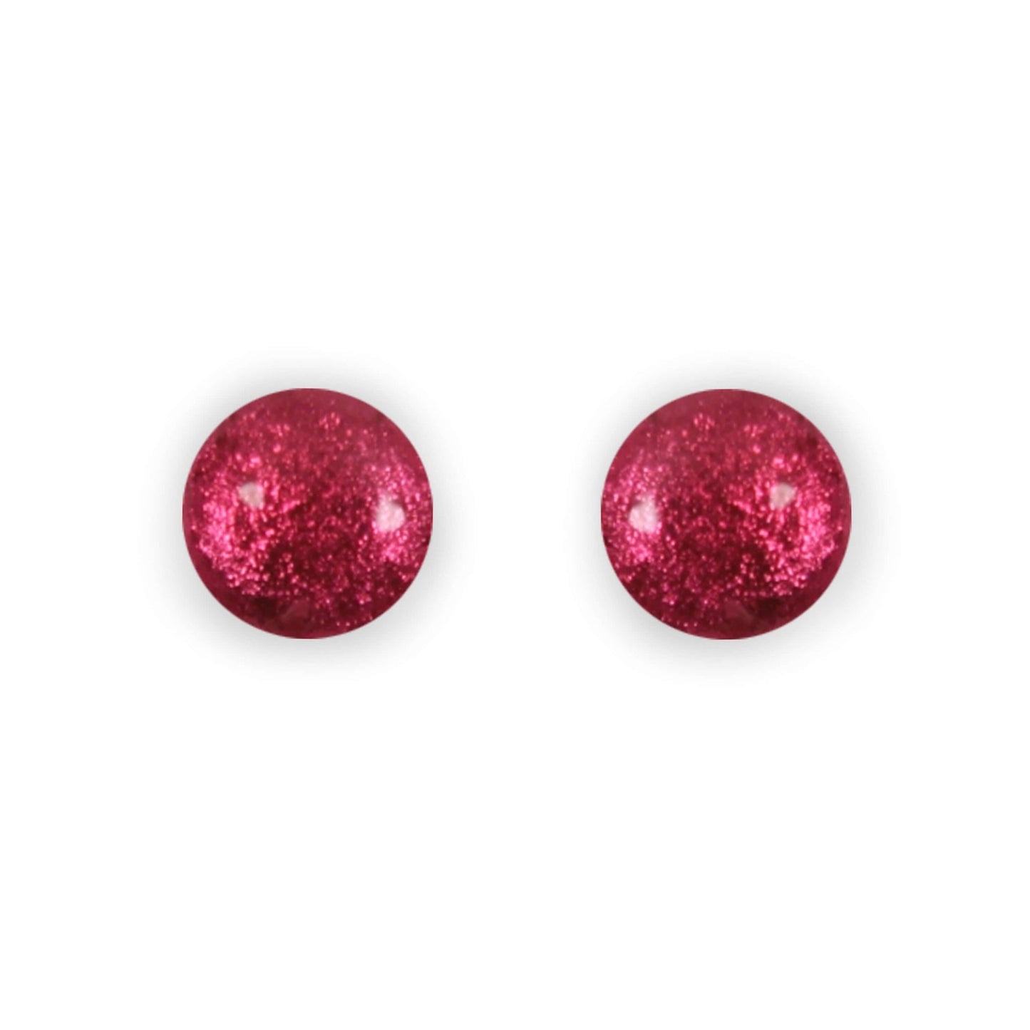 Latino Cabouchon Shiny Medium Stud Earrings | The Jewellery Stop
