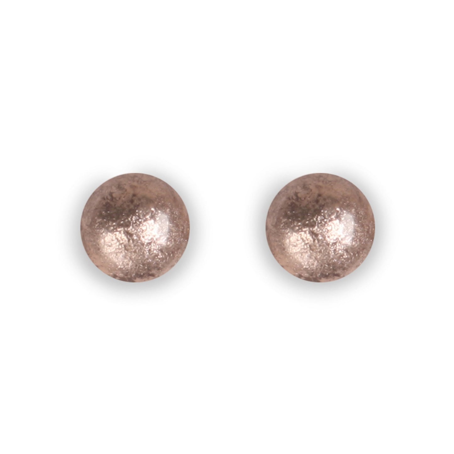 Mink Cabouchon Shiny Medium Stud Earrings | The Jewellery Stop