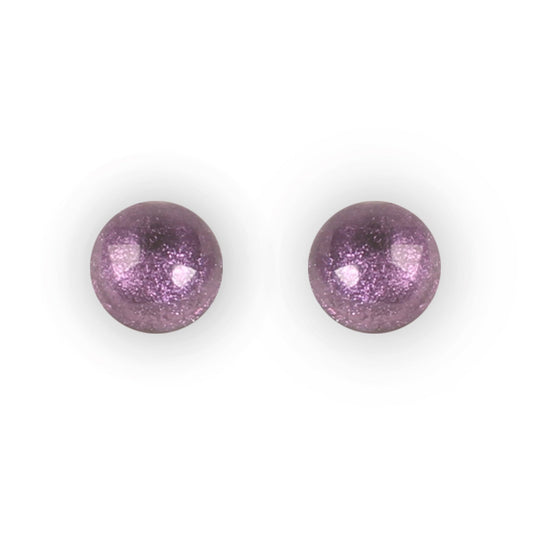 Rainbow Cabouchon Shiny Medium Stud Earrings | The Jewellery Stop