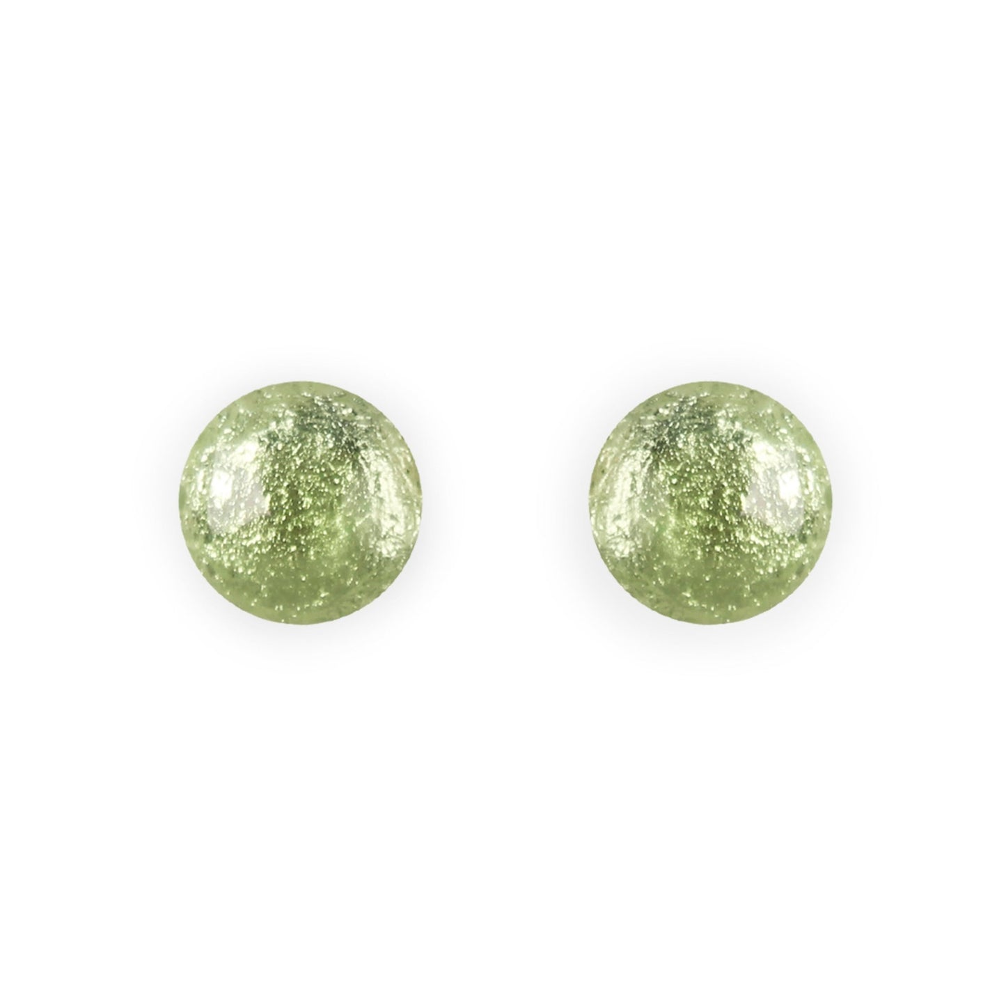 Sherbet Cabouchon Shiny Medium Stud Earrings | The Jewellery Stop