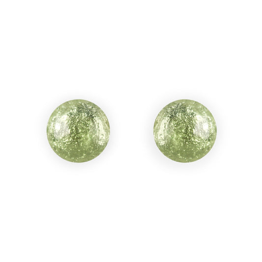 Sherbet Cabouchon Shiny Medium Stud Earrings | The Jewellery Stop