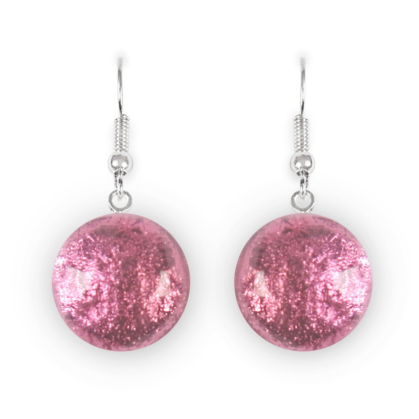 Blackberry Cabouchon Shiny Fish Hook Earrings | The Jewellery Stop