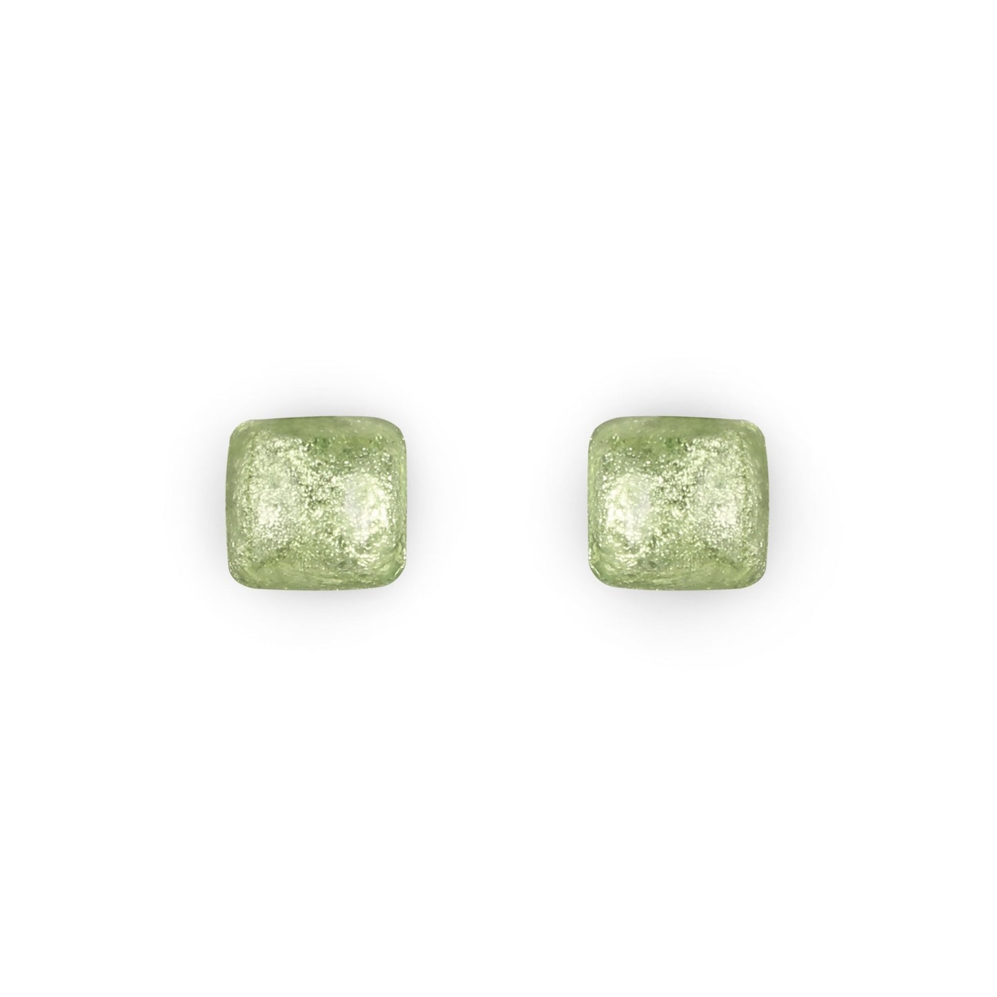 Orchard Cabouchon Squares Shiny Stud Earrings | The Jewellery Stop
