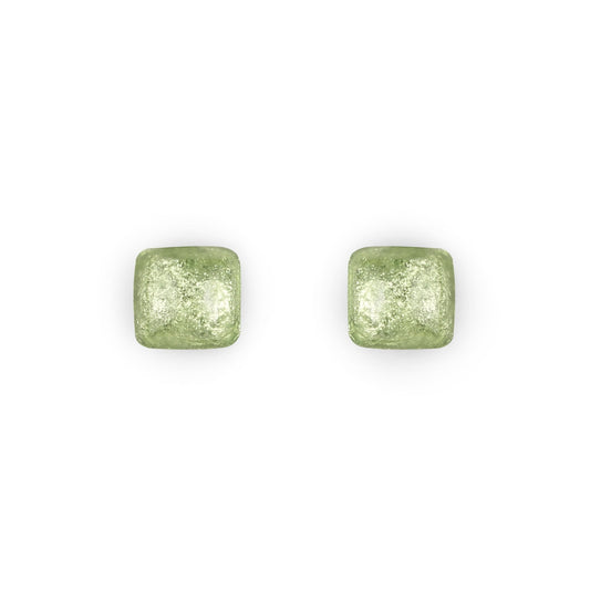 Orchard Cabouchon Squares Shiny Stud Earrings | The Jewellery Stop