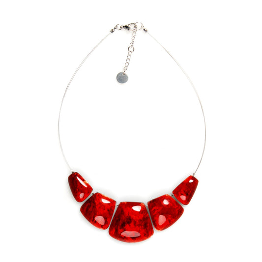 Red Cleopatra Shiny Necklace | The Jewellery Stop