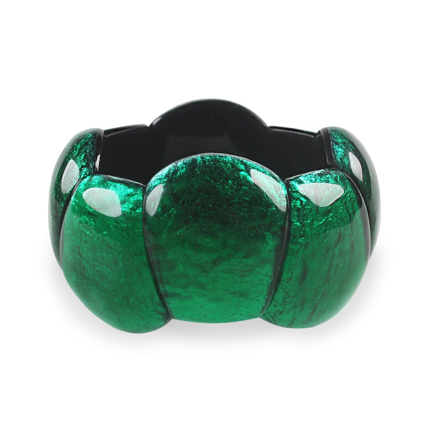 Emerald Cleopatra Shiny Bangle | The Jewellery Stop